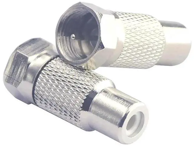 Alt view image 3 of 6 - WRIARICH 2 Pack RCA Female to F-Type Male RF Coax Adapter, Retro Game Console RF Connector Compatible with Atari 2600/7800, Sega, Coleco, Commodore