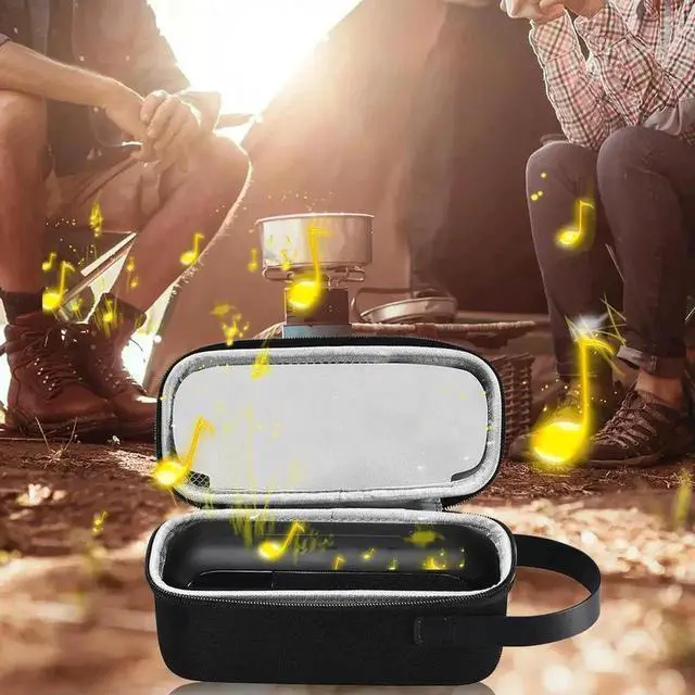 Alt view image 2 of 3 - WRIARICH Portable Speaker Storage Carry Bag, Anti-Scratch Protective Travel Case Compatible with JBL TUNER 2 FM & FLIP ESSENTIAL 2