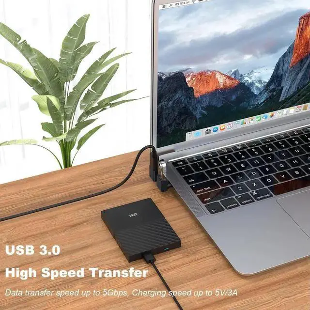 Alt view image 6 of 7 - WRIARICH 2 Pack Black Up & Down 90 Degree USB C Male to USB 3.0 Female Adapter, Vertical Elbow Type-C to USB-A Converter Compatible with MacBook Pro/Air, Laptops and All USB-C Devices