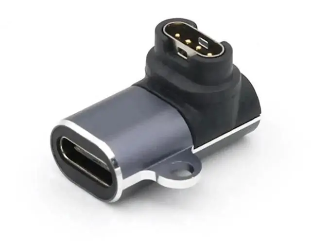 Alt view image 4 of 4 - WRIARICH Portable Charging Adapter for Garmin Fenix 5/5S/5X, Multi Port Type-C / 8 Pin / Micro USB Watch Charger Converter with Lanyard Hole