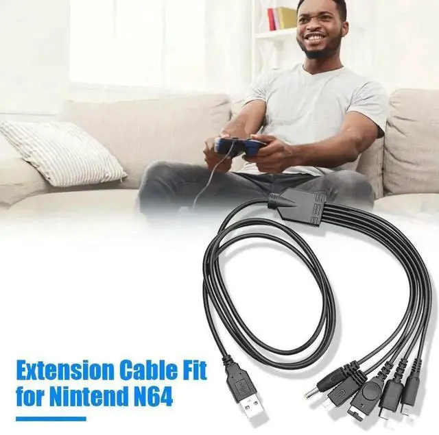 Main image of WRIARICH 5 in 1 Multi USB Charging Cable for Nintendo Series | Replacement Power Cord for 3DS XL, NDS Lite, NDSi LL