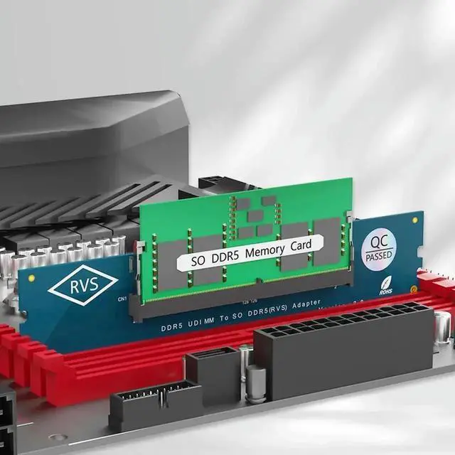 Alt view image 2 of 3 - WRIARICH DDR5 SO-DIMM to U-DIMM Adapter Card, Laptop DDR5 RAM to Desktop DDR5 Memory Converter