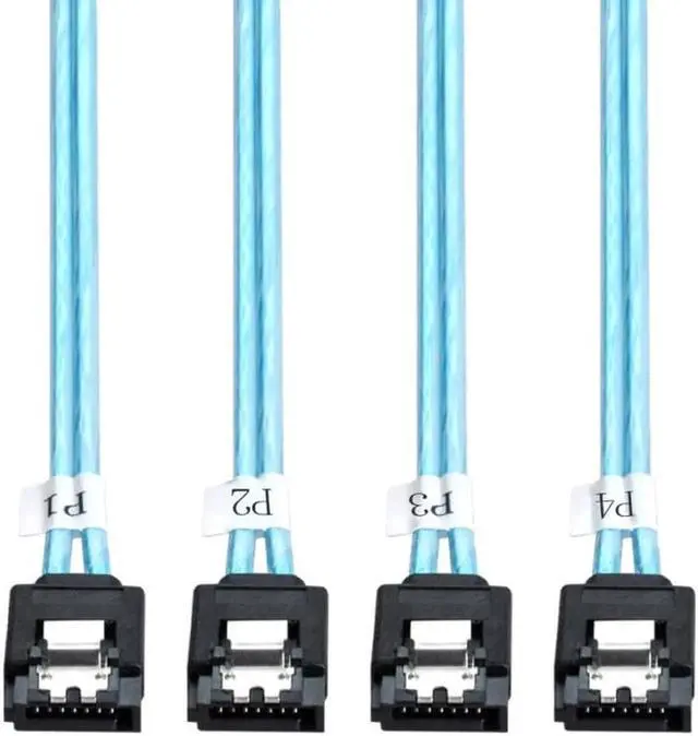 Alt view image 2 of 3 - WRIARICH 100cm Internal SAS to 4×7Pin SATA Breakout Cable, 6Gbps RAID Data Cable for Server Hard Drives