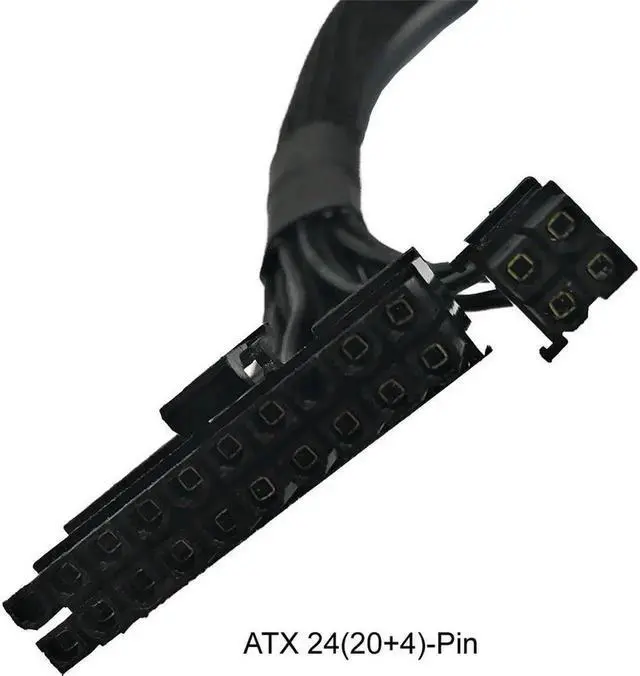 Alt view image 3 of 6 - WRIARICH 24 Inch ATX 24Pin (20+4) to 18Pin+10Pin Modular PSU Extension Cable, Compatible with Seasonic M12II Evo 520/620/650/750/850 Power Supplies