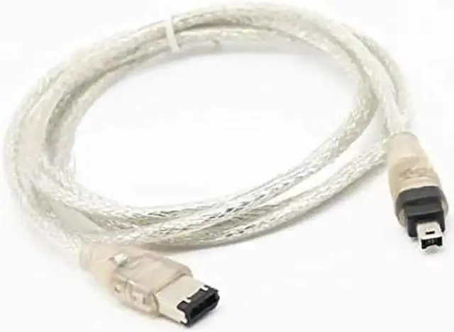 Alt view image 3 of 4 - WRIARICH 1.5M IEEE 1394 4Pin Male to 6Pin Male Firewire Cable, iLink Transfer Cord for Mini DV Camcorders