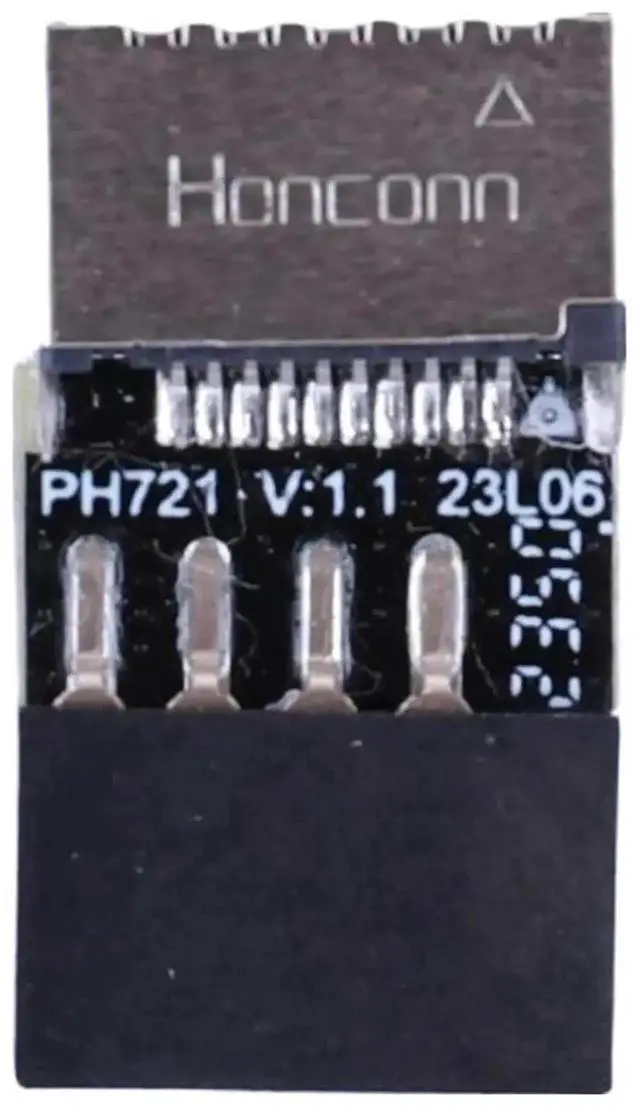 Main image of WRIARICH USB 2.0 9Pin Motherboard Header To USB 3.1 Gen2 Type-E Key-A Front Panel Socket Adapter, Internal USB-C Extender Card For Desktop PC Chassis