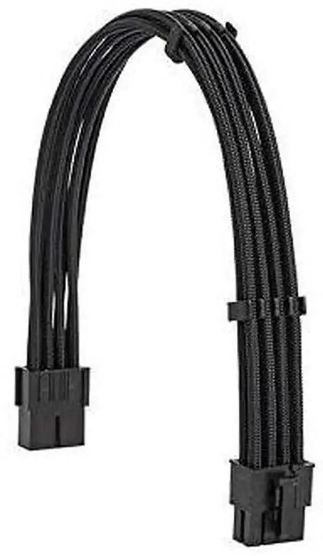 Alt view image 3 of 7 - WRIARICH Black Sleeved PSU Extension Cable Kit 18AWG, EPS 8Pin + PCIe 8Pin with Cable Combs for Motherboard & GPU