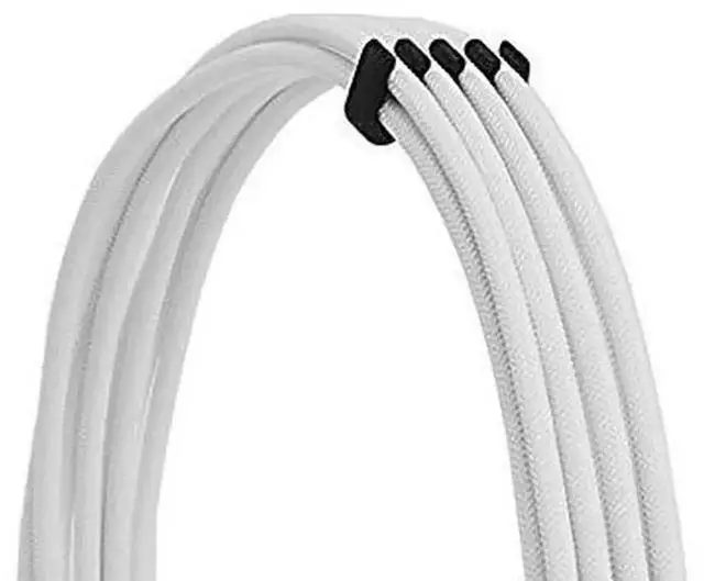 Alt view image 3 of 7 - WRIARICH White Sleeved PSU Extension Cable Kit 18AWG, EPS 8Pin + PCIe 8Pin with Cable Combs for Motherboard & GPU