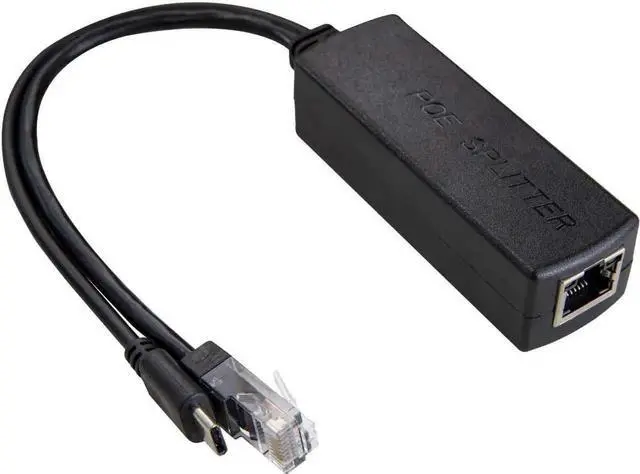 Main image of WRIARICH Active PoE Splitter USB-C 5V, IEEE 802.3af Compliant PoE to USB-C Adapter, Single Cable Power & Data Supply for Raspberry Pi 4, Google WiFi, USB-C Security Cameras & Smart Devices