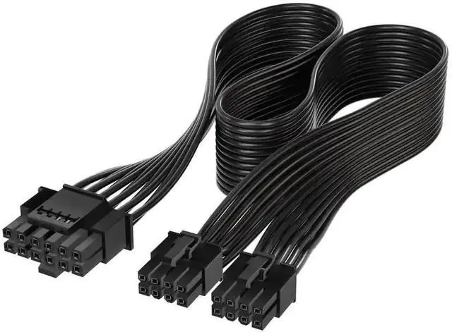 Main image of WRIARICH ATX 3.0 PCIe 5.0 12VHPWR Modular PSU Cable, 16Pin 12+4Pin to Dual ATX 8Pin for RTX 3080 3090Ti Graphics Cards