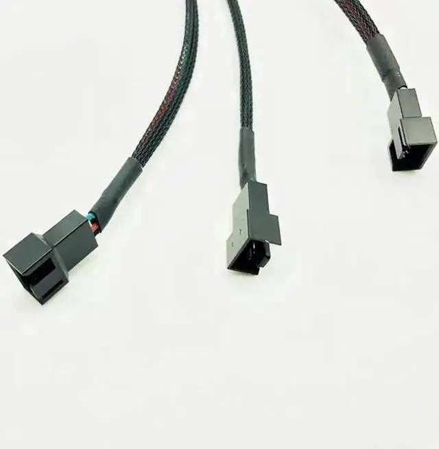 Alt view image 2 of 6 - WRIARICH 5PCS 1 to 3 4Pin PWM Fan Splitter Cables, 4P Female to 3/4Pin Adapter for PC CPU & Mining Cooling Fans