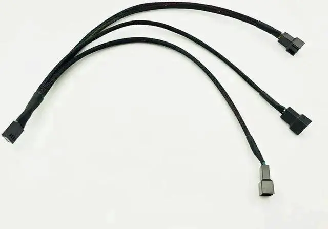 Alt view image 6 of 6 - WRIARICH 5PCS 1 to 3 4Pin PWM Fan Splitter Cables, 4P Female to 3/4Pin Adapter for PC CPU & Mining Cooling Fans