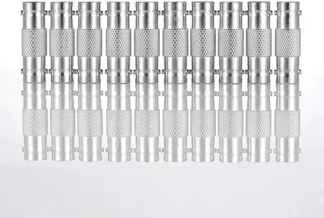 Alt view image 2 of 7 - WRIARICH 10 Pack BNC Female to Female Straight Coupler, CCTV Camera Coaxial Cable Extension Connector Adapter
