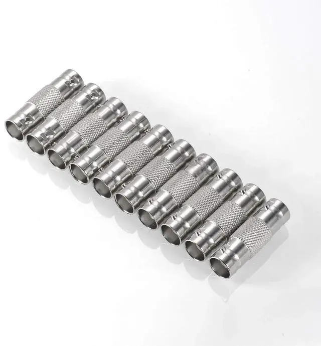 Alt view image 5 of 7 - WRIARICH 10 Pack BNC Female to Female Straight Coupler, CCTV Camera Coaxial Cable Extension Connector Adapter