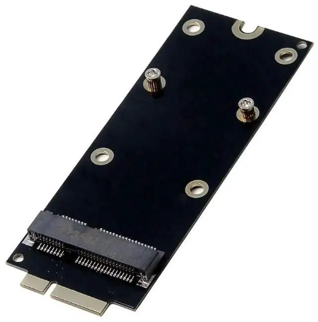 Alt view image 4 of 5 - WRIARICH mSATA to 7+17Pin SSD Adapter Card, Mini PCIe SATA Converter for 2012 MacBook Pro A1425 A1398 MC975 MC976