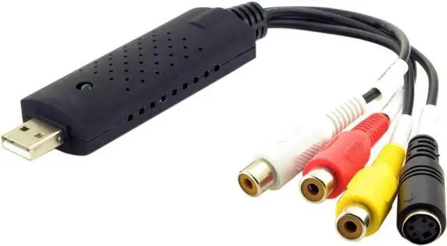 Main image of WRIARICH 4 Channel USB 2.0 Audio Video Capture Card, S-Video AV Capture Adapter for TV, DVD, VHS, DVR & Surveillance System
