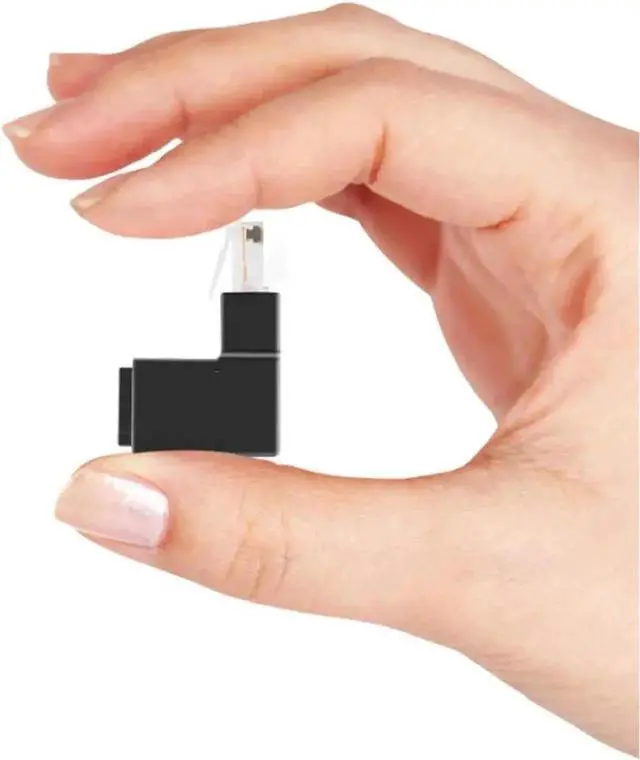 Alt view image 6 of 7 - WRIARICH 90° & 270° Up Angle RJ45 Ethernet Adapter, 8P8C Male to Female Cat5e Cat6 LAN Cable Right Angle Extender Connector