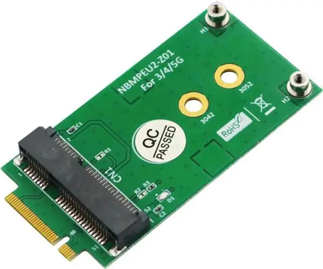 Main image of WRIARICH NGFF M.2 Key B to Mini PCI-E Adapter Card, No SIM Slot, for 3G/4G/5G GSM LTE Module Installed on Desktop PC