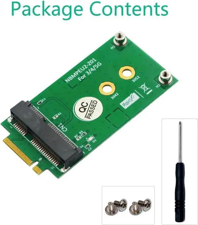Alt view image 3 of 6 - WRIARICH NGFF M.2 Key B to Mini PCI-E Adapter Card, No SIM Slot, for 3G/4G/5G GSM LTE Module Installed on Desktop PC