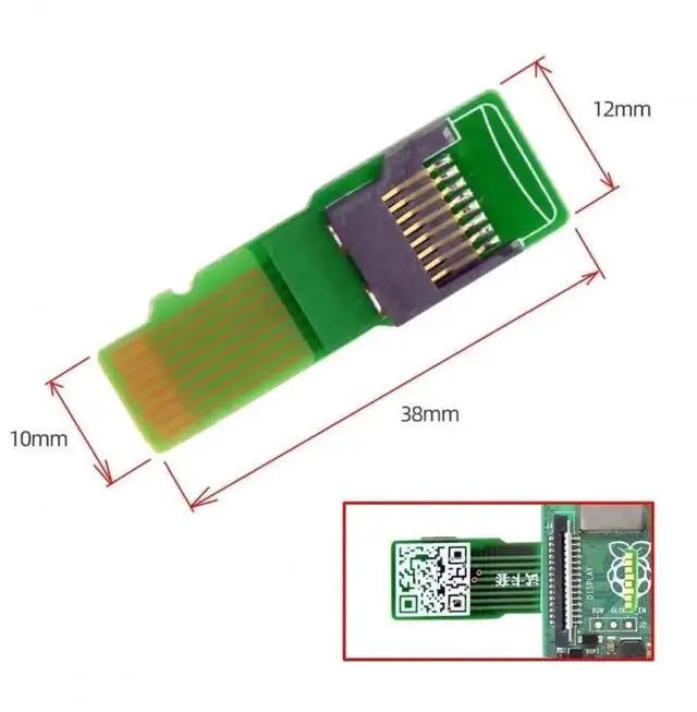Alt view image 4 of 6 - WRIARICH 5 Pack TF Male to Female Extension Adapter, PCBA Board Micro SD Card Extender for Car Navigation, Dashcam and Mobile Devices