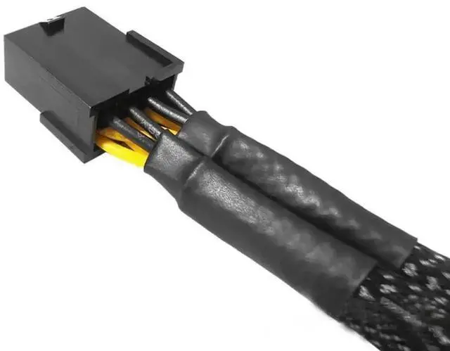 Alt view image 2 of 6 - WRIARICH Pure Copper 8-Pin to Dual 8-Pin GPU Power Splitter Cable, Female to Male Graphics Card Power Extension Adapter Cord