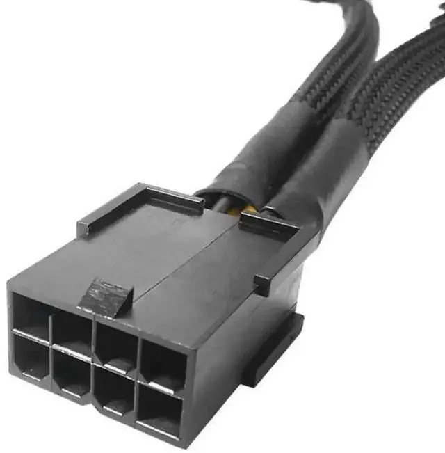 Alt view image 3 of 6 - WRIARICH Pure Copper 8-Pin to Dual 8-Pin GPU Power Splitter Cable, Female to Male Graphics Card Power Extension Adapter Cord