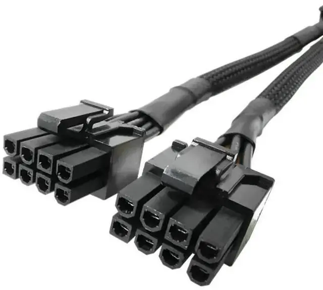 Alt view image 4 of 6 - WRIARICH Pure Copper 8-Pin to Dual 8-Pin GPU Power Splitter Cable, Female to Male Graphics Card Power Extension Adapter Cord