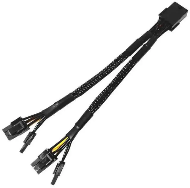 Alt view image 5 of 6 - WRIARICH Pure Copper 8-Pin to Dual 8-Pin GPU Power Splitter Cable, Female to Male Graphics Card Power Extension Adapter Cord