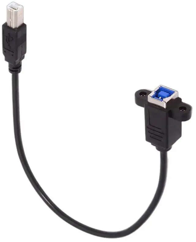 Alt view image 5 of 7 - WRIARICH 30cm USB 3.0 Type B Female to USB 2.0 Type B Male Extension Cable, 5Gbps Data Cord for SSD, Hard Drive, Camera