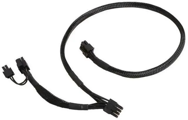 Alt view image 2 of 6 - WRIARICH Sleeved PSU 8Pin to Dual PCIe 8Pin GPU Power Cable Compatible with Gigabyte GP-B700H GP-G750H Modular PSU, 60cm+20cm Branch Length