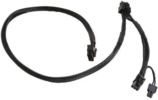 Alt view image 5 of 6 - WRIARICH Sleeved PSU 8Pin to Dual PCIe 8Pin GPU Power Cable Compatible with Gigabyte GP-B700H GP-G750H Modular PSU, 60cm+20cm Branch Length