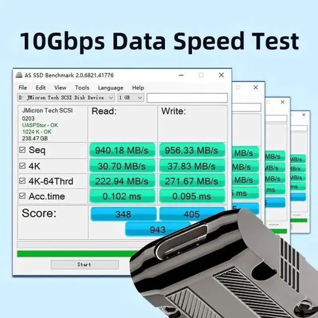 Alt view image 7 of 7 - WRIARICH Low Profile 90 Degree Down Angled USB 3.1 Type-C Female to USB 3.0 Type-A Male Adapter, 10Gbps Data Transfer & 120W Power Pass Through Connector, Mecha Cyberpunk Design