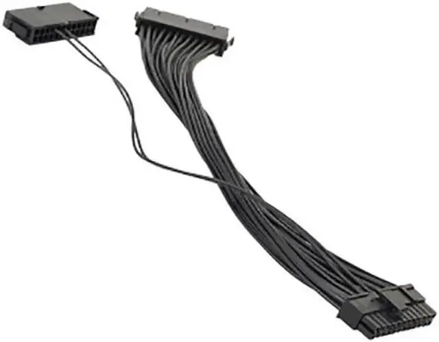 Alt view image 2 of 4 - WRIARICH 30cm ATX 24Pin Male to Female Dual PSU Synchronization Extension Cable, Multi Power Supply Synchronous Starter Cord for Mining Rig