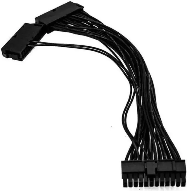 Alt view image 3 of 4 - WRIARICH 30cm ATX 24Pin Male to Female Dual PSU Synchronization Extension Cable, Multi Power Supply Synchronous Starter Cord for Mining Rig