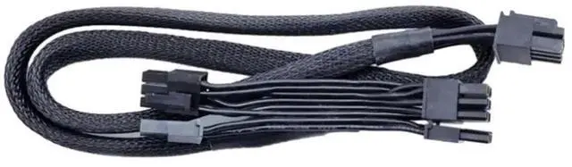 Alt view image 5 of 6 - WRIARICH 60+20cm Sleeved PCIe Dual 8Pin (6+2 Detachable) GPU Modular Power Cable Compatible with Gigabyte P750GM / P850GM / P1000GM Fully Modular PSUs