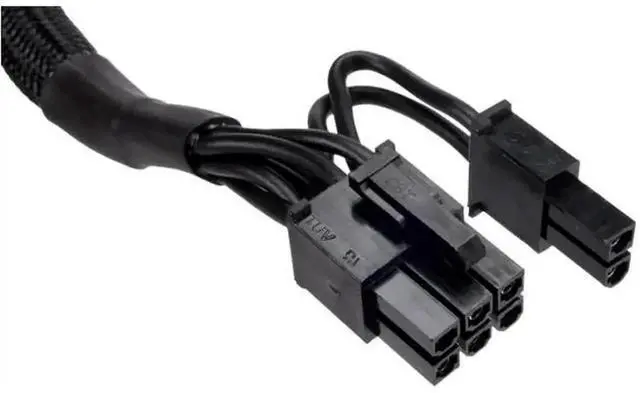 Alt view image 6 of 6 - WRIARICH 60+20cm Sleeved PCIe Dual 8Pin (6+2 Detachable) GPU Modular Power Cable Compatible with Gigabyte P750GM / P850GM / P1000GM Fully Modular PSUs