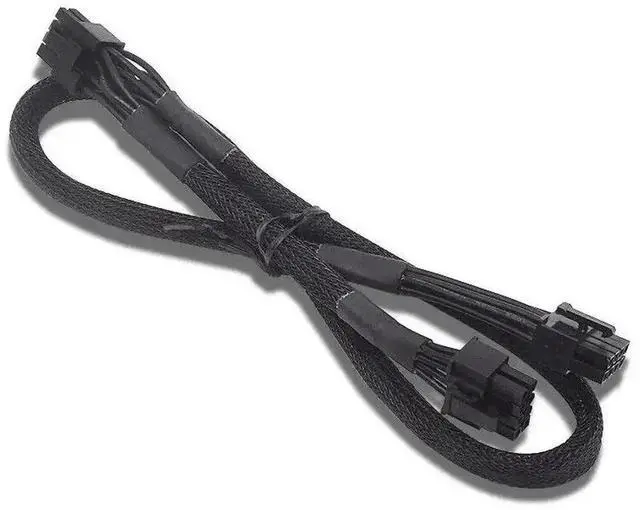 Alt view image 3 of 6 - WRIARICH 60+20cm Sleeved PCIe Dual 8Pin (6+2 Detachable) GPU Modular Power Cable Compatible with Gigabyte P750GM / P850GM / P1000GM Fully Modular PSUs