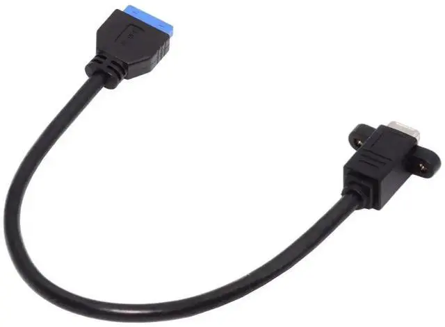 Alt view image 4 of 7 - WRIARICH 30cm USB 3.0 Type-B Female to 20Pin IDC Header Male Cable, 5Gbps Internal Extension Cord for Hard Drive, SSD & Camera