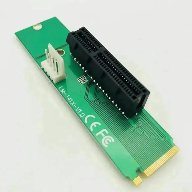 Main image of WRIARICH M.2 NGFF to PCIe 4x 1x Slot Riser Card, M2 Male to Female PCIe Multiplier Adapter Card for Industrial Machines, Desktop PCs & Servers