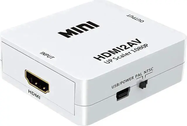 Alt view image 4 of 7 - WRIARICH White 1080P HDMI to 3RCA CVBS AV Converter, Digital HDMI to Analog RCA Audio Video Adapter with USB Power Cable, Compatible PC Laptop Xbox PS3 PS4 STB VHS VCR Camera DVD