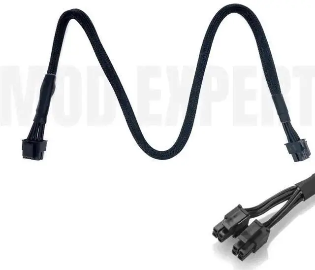 Alt view image 4 of 6 - WRIARICH 8Pin to Split 4+4Pin EPS ATX12V CPU Modular Power Cable Compatible with Gigabyte B700H, B750H, B850H, P700H, P750H, P850H, G700H, G750H, G850H Modular PSUs