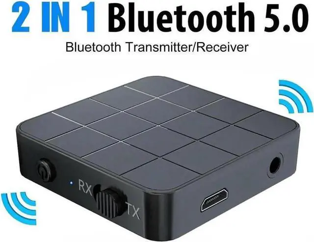 Main image of WRIARICH 2 in 1 Bluetooth 5.0 Transmitter Receiver Wireless Audio Adapter, 3.5mm AUX & RCA Audio Converter for TV, PC, Speaker, Car Stereo