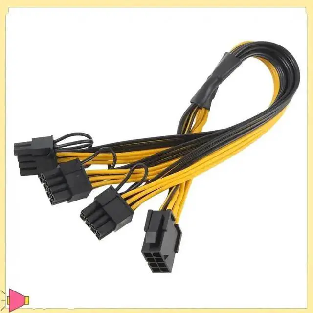 Alt view image 2 of 4 - WRIARICH ATX CPU 8Pin to 3×8Pin (6+2) PCI-E GPU Power Splitter Cable