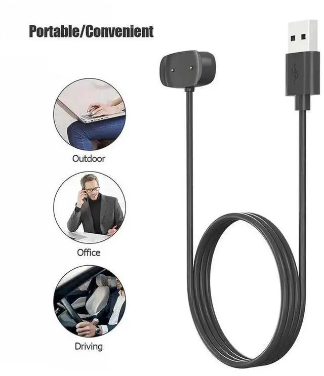 Alt view image 3 of 4 - WRIARICH USB Magnetic Charging Cable Replacement for Amazfit Smart Watch, Portable Magnetic Charger Cord Accessories Compatible with Amazfit GTR Mini, GTS 4 Mini, GTR 2