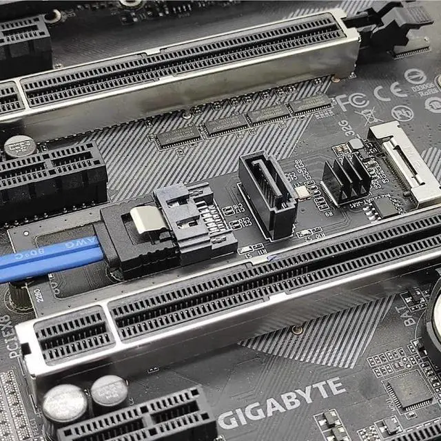Alt view image 4 of 7 - WRIARICH JMB582 M.2 B+M Key 1 to 2 SATA3 6Gbps Expansion Adapter Card for 2280 NGFF Slot