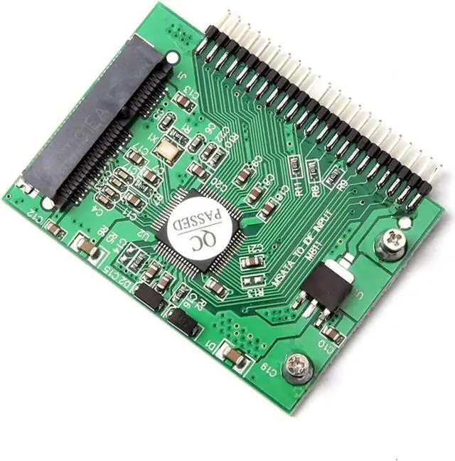 Alt view image 4 of 6 - WRIARICH Mini PCI-e mSATA 1.8 SSD to 2.5" IDE 44Pin Adapter Card, 3.3V mSATA SSD to IDE Hard Drive Converter Card for Laptop & Desktop PC Storage Upgrade