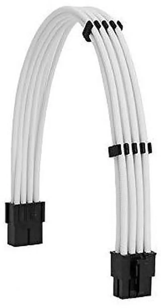 Alt view image 3 of 7 - WRIARICH White Sleeved Extension Cable Kit, 18AWG EPS 8Pin + PCIe 8Pin with Cable Combs for PSU, Motherboard & GPU