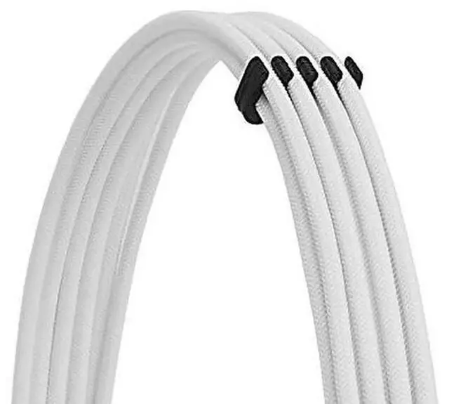 Alt view image 5 of 7 - WRIARICH White Sleeved Extension Cable Kit, 18AWG EPS 8Pin + PCIe 8Pin with Cable Combs for PSU, Motherboard & GPU