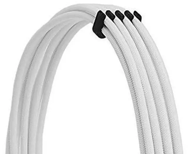 Alt view image 7 of 7 - WRIARICH White Sleeved Extension Cable Kit, 18AWG EPS 8Pin + PCIe 8Pin with Cable Combs for PSU, Motherboard & GPU