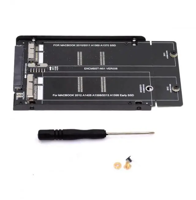 Alt view image 6 of 7 - WRIARICH 2.5 Inch 22Pin SATA to Apple 12+6/17+7Pin SSD Adapter Enclosure for 2010-2012 MacBook Air Pro Retina A1425 A1398 MC975 MC976